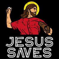 Jesus Saves Baseball God Sports Christian Flat Bill Trucker Hat