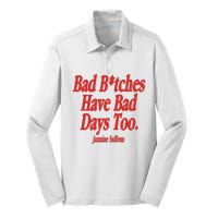 Jazmine Sullivan Bad Bitches Have Bad Days Too Silk Touch Performance Long Sleeve Polo