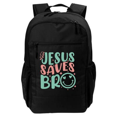 Jesus Saves Bro Retro Christian Religious Backpack