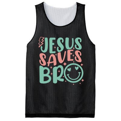 Jesus Saves Bro Retro Christian Religious Mesh Reversible Basketball Jersey Tank