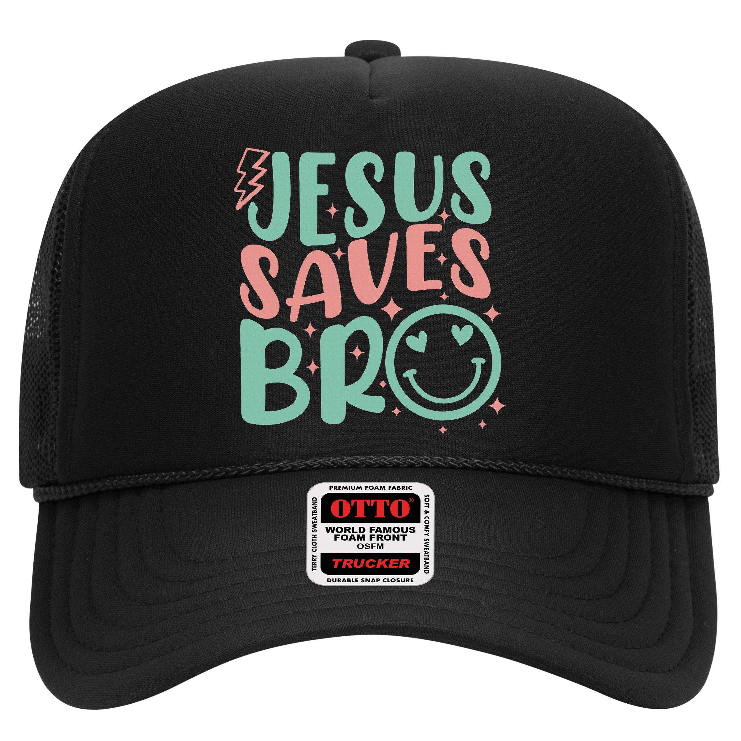 Jesus Saves Bro Retro Christian Religious Hat