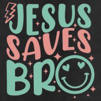 Jesus Saves Bro Retro Christian Religious Hat