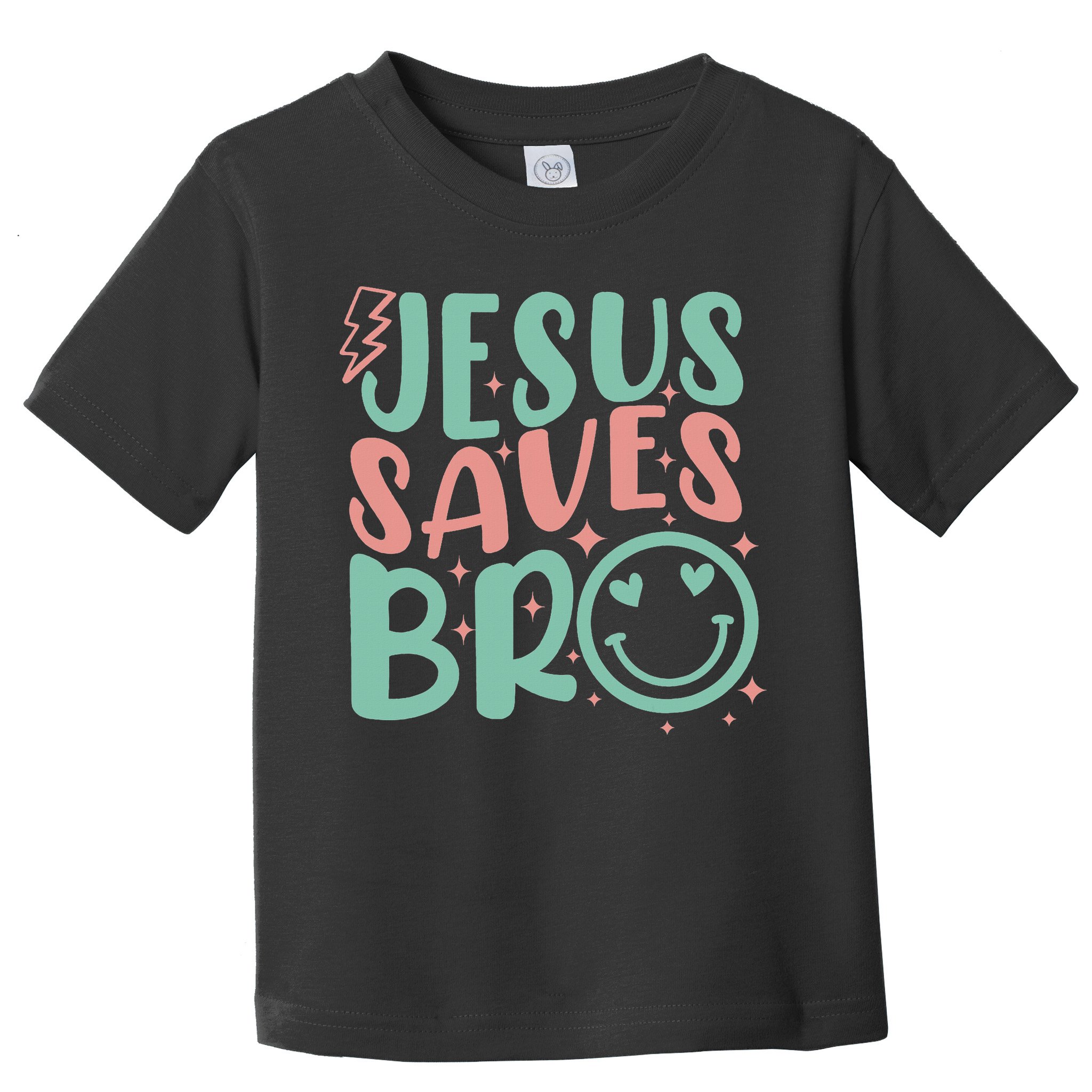 Jesus Saves Bro Retro Christian Religious Toddler T-Shirt