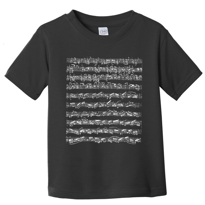 Johann Sebastian Bach Partita D Minor Chaconne Solo Violin Toddler T-Shirt