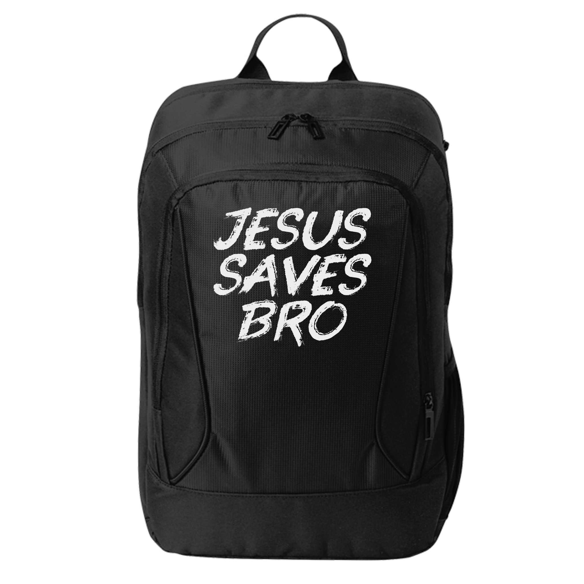 Jesus Saves Bro Christian Gospel Bible Faith Jesus City Backpack