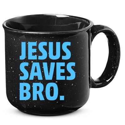 Jesus Saves Bro 15oz Campfire Ceramic Mug