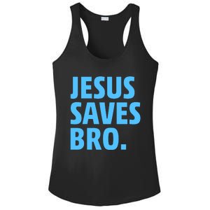 Jesus Saves Bro Ladies PosiCharge Competitor Racerback Tank