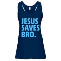 Jesus Saves Bro Ladies Essential Flowy Tank