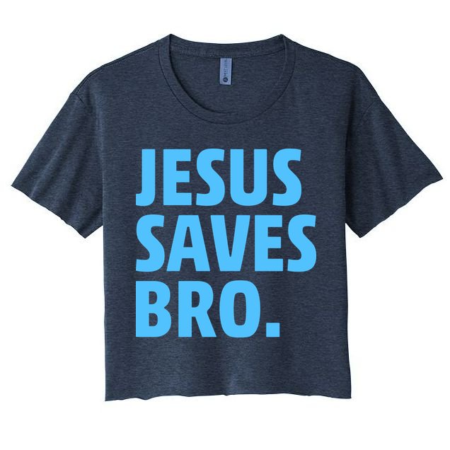 Jesus Saves Bro Crop Top
