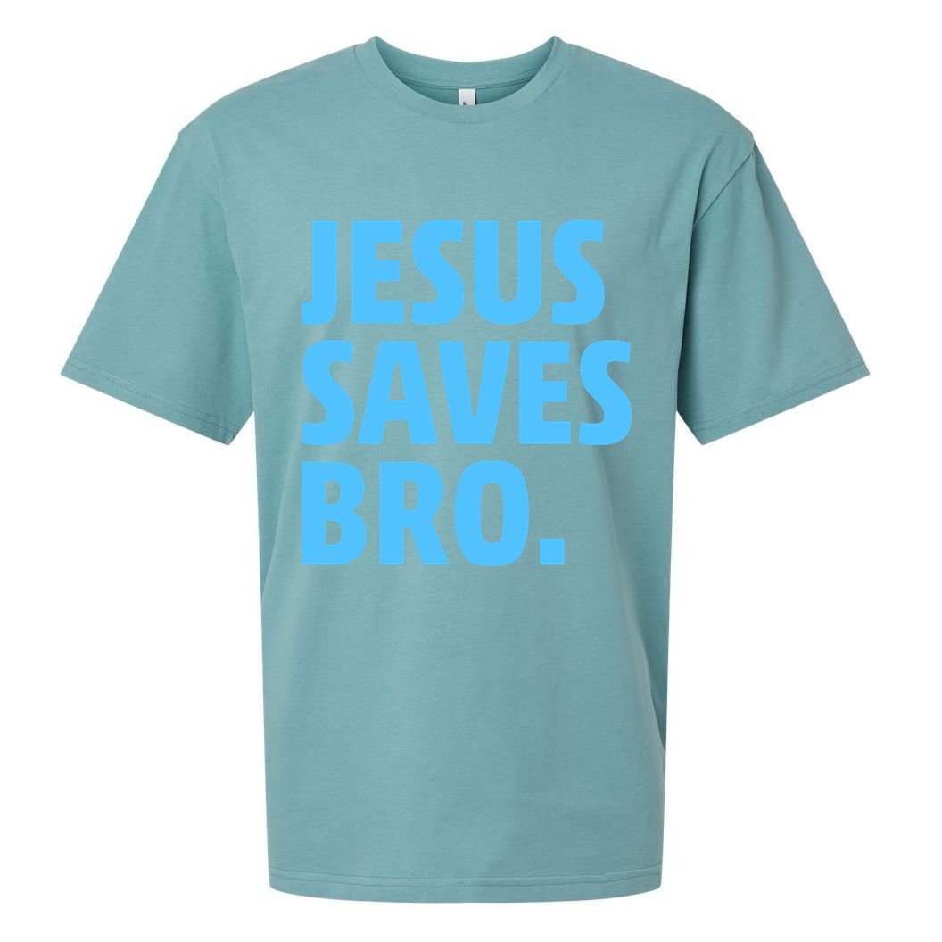 Jesus Saves Bro Sueded Cloud Jersey T-Shirt