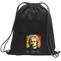 Johann Sebastian Bach Composer Musician Sweatshirt Cinch Pack Bag