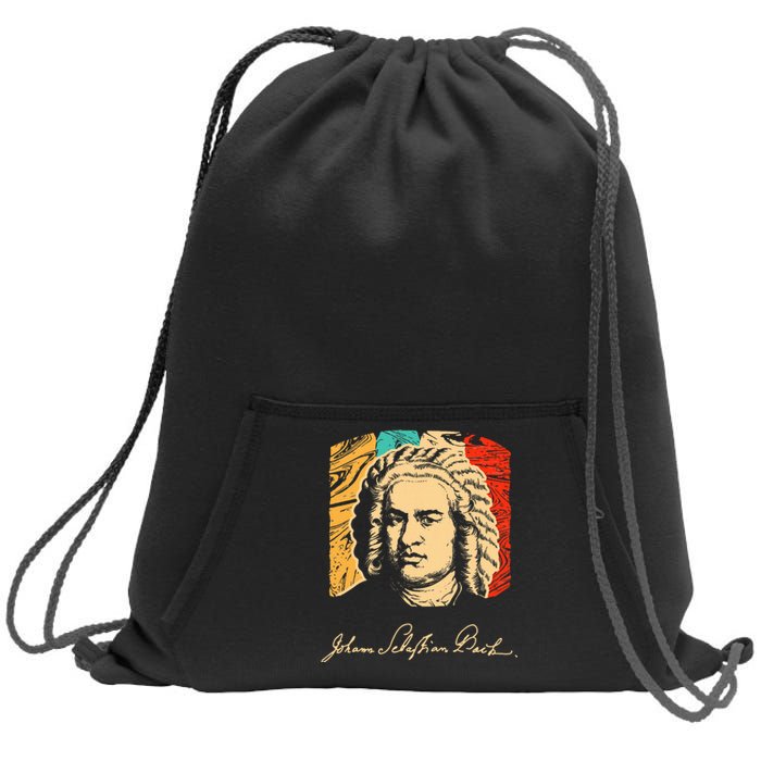 Johann Sebastian Bach Composer Musician Sweatshirt Cinch Pack Bag