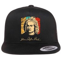 Johann Sebastian Bach Composer Musician Flat Bill Trucker Hat