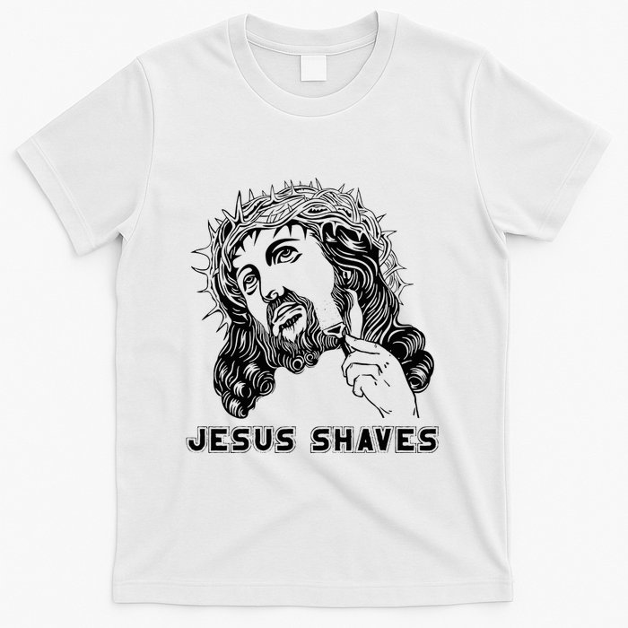 Jesus Shave Christian God Bible Cross Faith T-Shirt