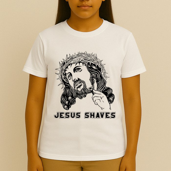 Jesus Shave Christian God Bible Cross Faith T-Shirt