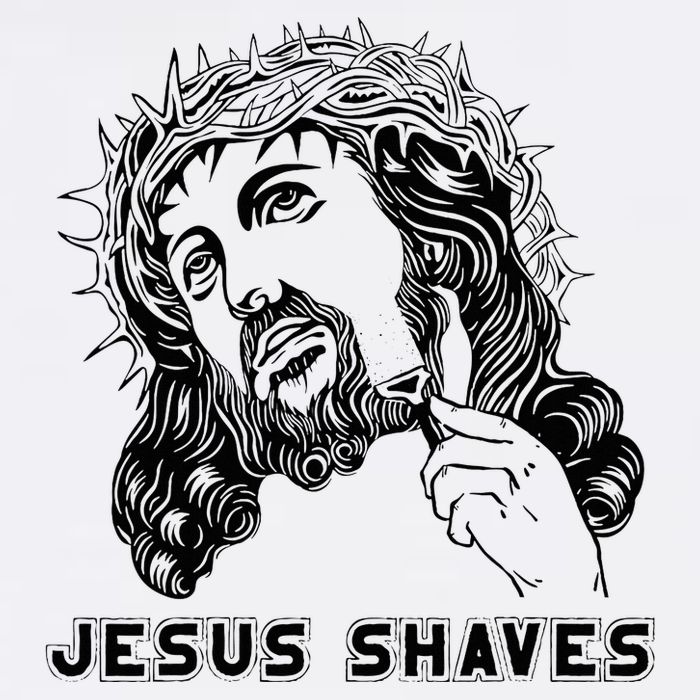 Jesus Shave Christian God Bible Cross Faith T-Shirt