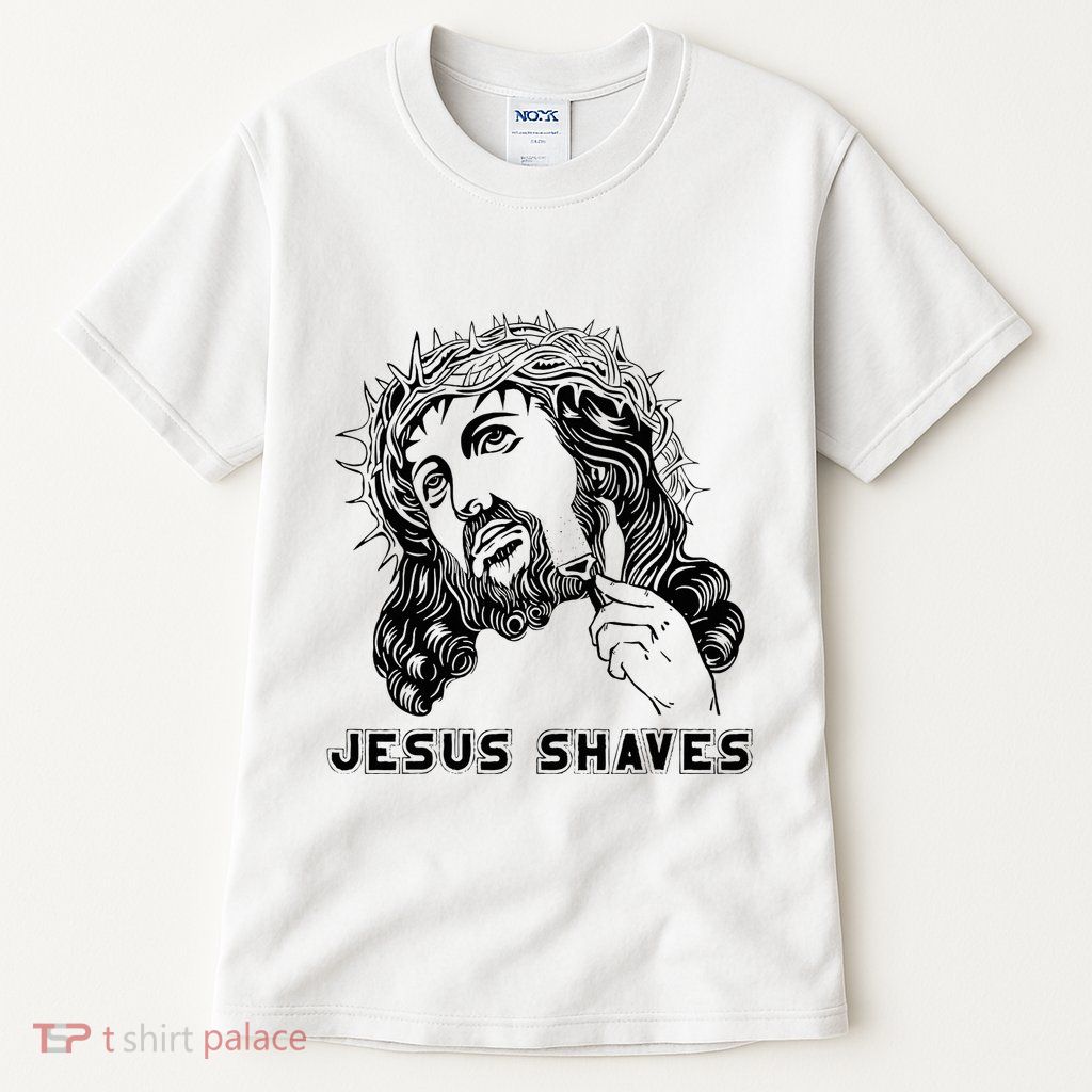 Jesus Shave Christian God Bible Cross Faith Tall T-Shirt