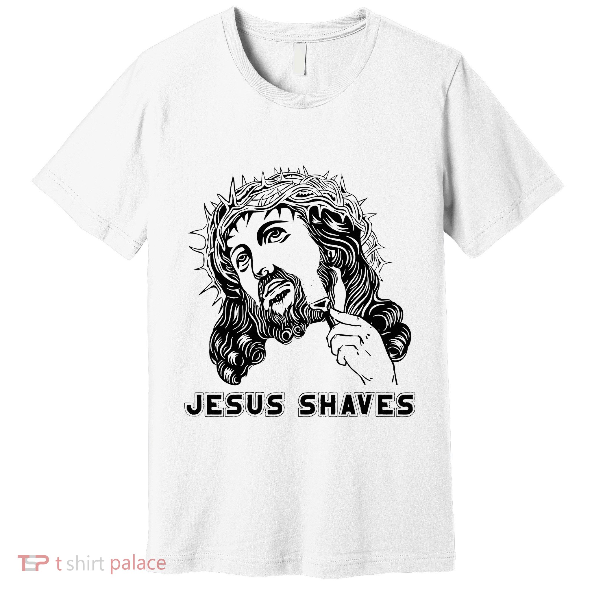 Jesus Shave Christian God Bible Cross Faith Premium T-Shirt