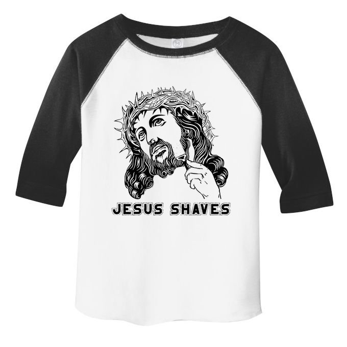 Jesus Shave Christian God Bible Cross Faith Toddler Fine Jersey T-Shirt