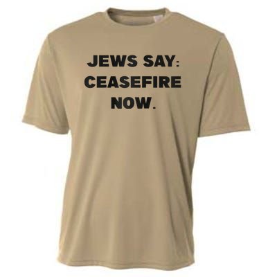 Jews say ceasefire now Raglan Baseball Cooling Performance Crew T-Shirt