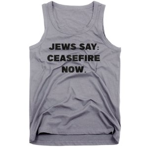 Jews say ceasefire now Raglan Baseball Tank Top