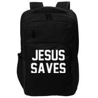 Jesus Saves Christian Faith Trust In God Lord Christ Impact Tech Backpack