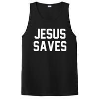 Jesus Saves Christian Faith Trust In God Lord Christ PosiCharge Competitor Tank