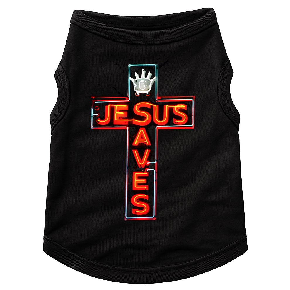 JESUS SAVES Classic Cotton Doggie Tank