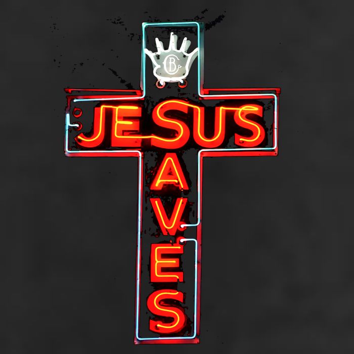 JESUS SAVES Classic Cotton 11oz C Handle Ceramic Mug