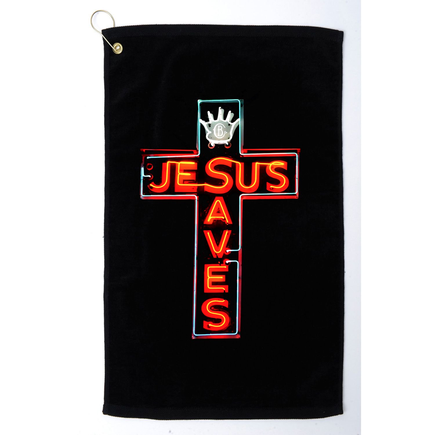 JESUS SAVES Classic Cotton Golf Towel