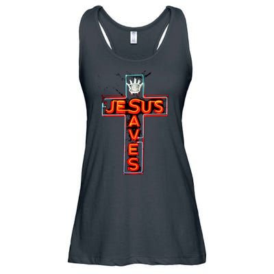 JESUS SAVES Classic Cotton Ladies Essential Flowy Tank