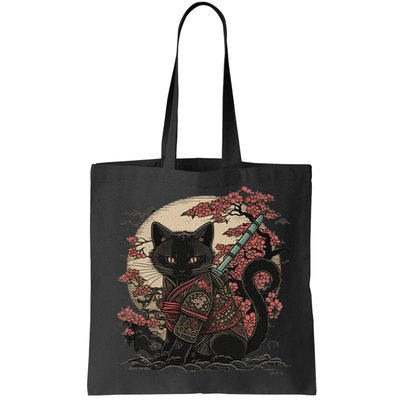 Japanese Samurai Cat Tattoo Vintage Kawaii Ninja Bag