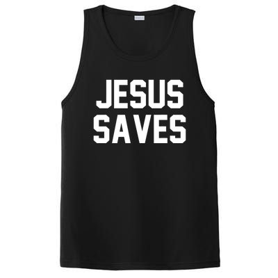 Jesus Saves Christian Faith Trust In God Lord Christ PosiCharge Competitor Tank