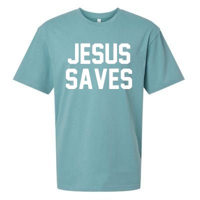 Jesus Saves Christian Faith Trust In God Lord Christ Sueded Cloud Jersey T-Shirt