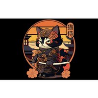 Japanese Samurai Cat Tattoo Kawaii Ninja Cat Bumper Sticker