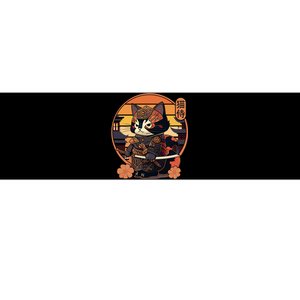 Japanese Samurai Cat Tattoo Kawaii Ninja Cat Bumper Sticker