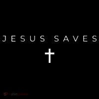 Jesus Saves Cross Subtle Christian Minimal Religious Faith Cooling Performance Long Sleeve Crew