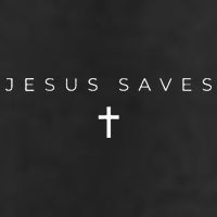 Jesus Saves Cross Subtle Christian Minimal Religious Faith Golf Towel