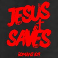 Jesus Saves Christian Faith Bold Red Letters And Cross Cute Premium 11oz C Handle Ceramic Mug