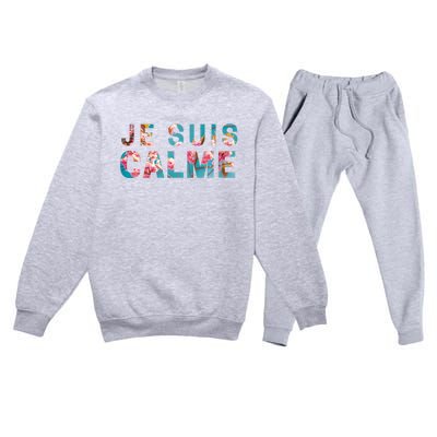 Je Suis Calme Premium Crewneck Sweatsuit Set