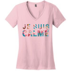 Je Suis Calme Women's V-Neck T-Shirt