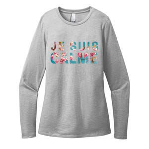 Je Suis Calme Womens CVC Long Sleeve Shirt