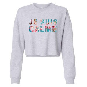 Je Suis Calme Cropped Pullover Crew