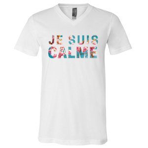 Je Suis Calme V-Neck T-Shirt