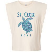 JCombs: St. Croix, USVI, Sea Turtle, Beach Garment-Dyed Women's Muscle Tee