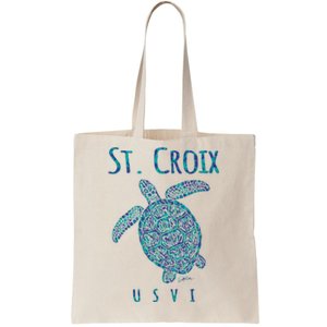 JCombs: St. Croix, USVI, Sea Turtle, Beach Tote Bag