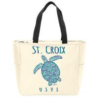 JCombs: St. Croix, USVI, Sea Turtle, Beach Zip Tote Bag