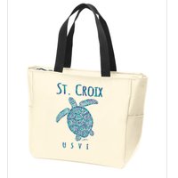 JCombs: St. Croix, USVI, Sea Turtle, Beach Zip Tote Bag