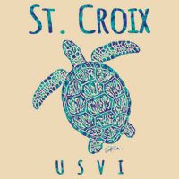 JCombs: St. Croix, USVI, Sea Turtle, Beach Zip Tote Bag
