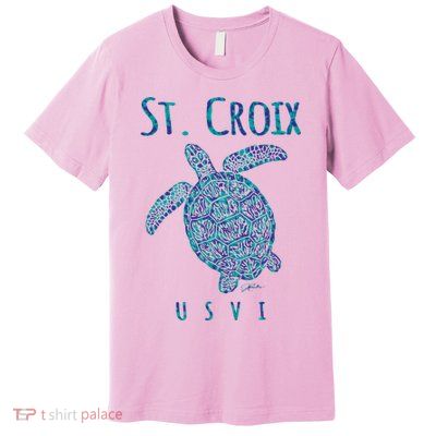 JCombs: St. Croix, USVI, Sea Turtle, Beach Premium T-Shirt